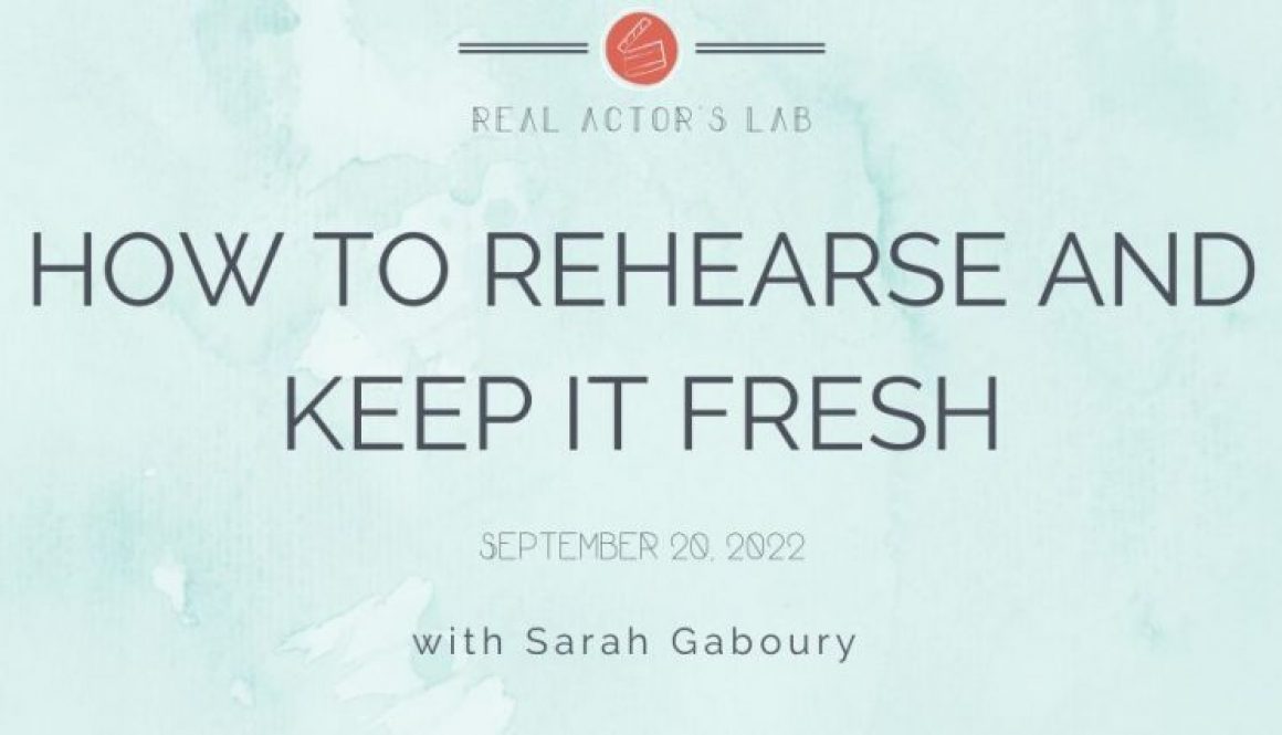 card reads: how to rehearse and keep it fresh