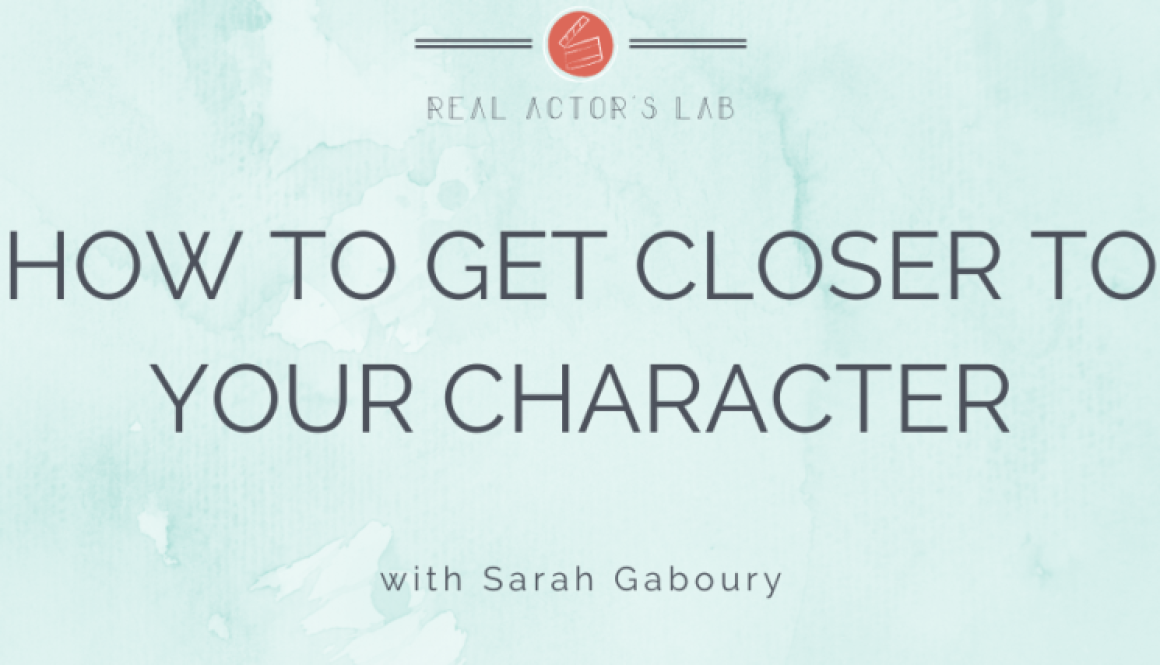 How to get closer to your character