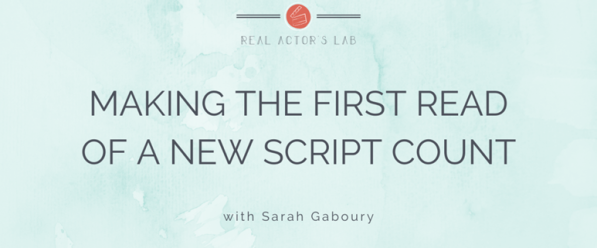 making the first read of a new script count